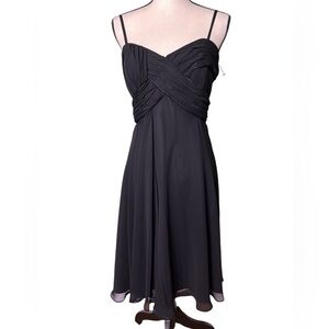 White House black market strap/strapless convertible black cocktail dress 12